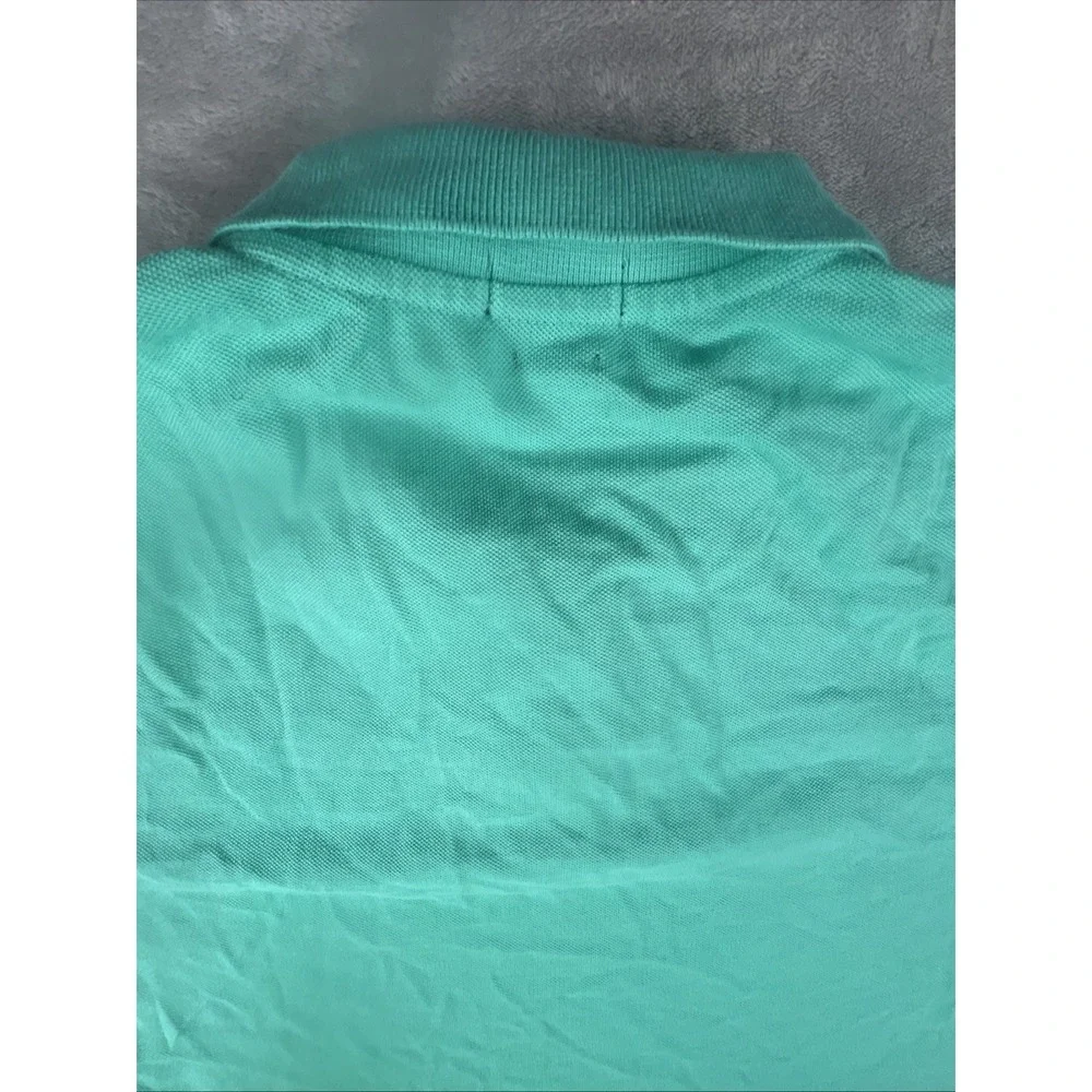 Polo Ralph Lauren Green Custom Slim Fit Pink Pony Polo Shirt Men's Size XL NWT